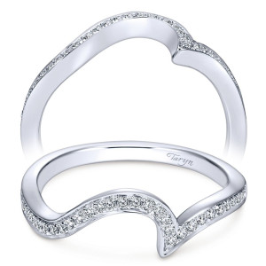 Taryn 14 Karat White Gold Curved Wedding Band TW7244W44JJ