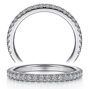 Taryn 14 Karat White Gold Matching Straight Wedding Band TW7259R8W44JJ