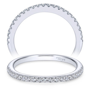 Taryn 14 Karat White Gold Curved Wedding Band TW7260W44JJ
