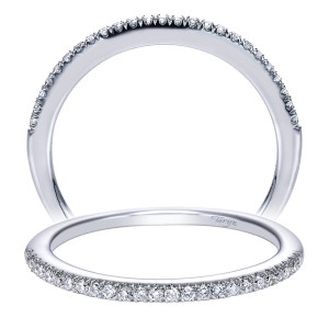 Taryn 14 Karat White Gold Straight Wedding Band TW7274W44JJ