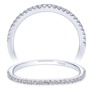 Taryn 14 Karat White Gold Round Curved Wedding Band TW7277W44JJ