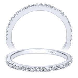 Taryn 14 Karat White Gold Straight Matching Wedding Band TW7295W44JJ