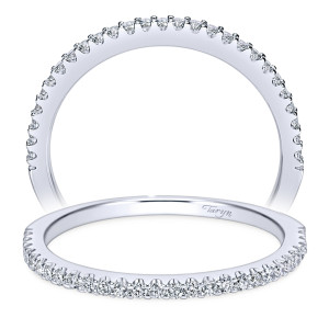 Taryn 14 Karat White Gold Straight Wedding Band TW7296W44JJ