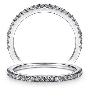 Taryn 14 Karat White Gold Matching Straight Wedding Band TW7297W44JJ