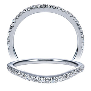 Taryn 14 Karat White Gold Matching Curved Wedding Band TW7485W44JJ