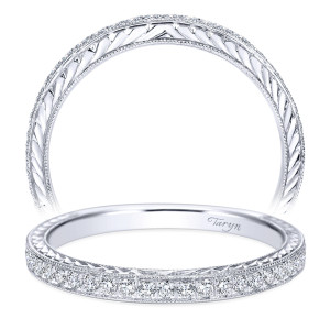 Taryn 14 Karat White Gold Round Wedding Band TW7500W44JJ