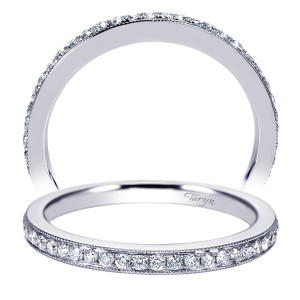 Taryn 14 Karat White Gold Straight Wedding Band TW7526W44JJ