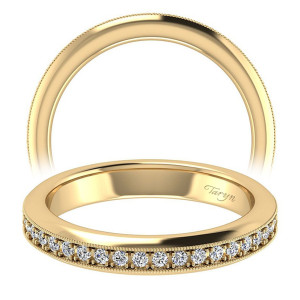Taryn 14 Karat Yellow Gold Straight Wedding Band TW7535Y44JJ
