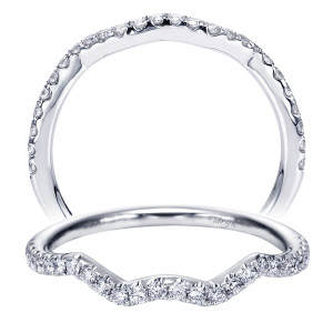 Taryn 14 Karat White Gold Curved Wedding Band TW7548W44JJ