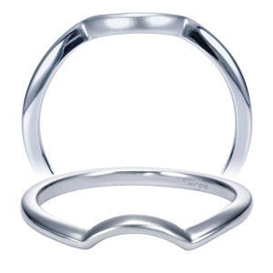 Taryn 14 Karat White Gold Curved Wedding Band TW7719W4JJJ