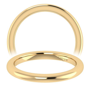 Taryn 14 Karat Yellow Gold Straight Wedding Band TW7721Y4JJJ