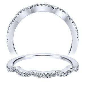 Taryn 14 Karat White Gold Matching Curved Wedding Band TW7796W44JJ