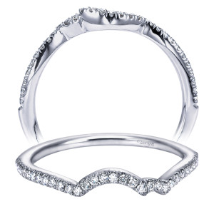 Taryn 14 Karat White Gold Curved Wedding Band TW7801W44JJ