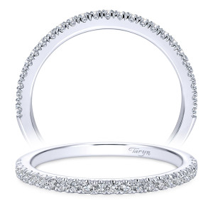 Taryn 14 Karat White Gold Curved Wedding Band TW7808W44JJ
