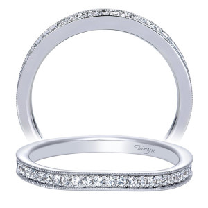 Taryn 14 Karat White Gold Matching Curved Wedding Band TW7812W44JJ
