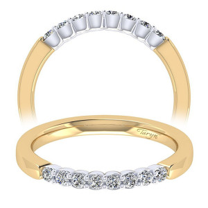 Taryn 14 Karat Yellow Gold Straight Wedding Band TW7847M44JJ