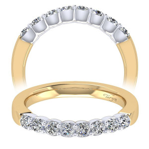Taryn 14 Karat Yellow Gold Straight Wedding Band TW7849M44JJ