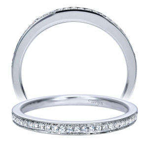 Taryn 14 Karat White Gold Straight Wedding Band TW7990W44JJ