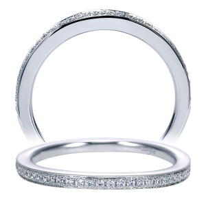 Taryn 14 Karat White Gold Matching Curved Wedding Band TW8001W44JJ