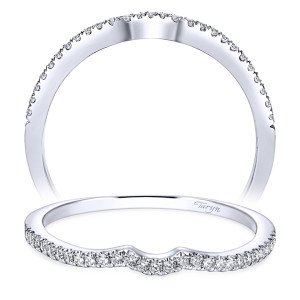 Taryn 14 Karat White Gold Curved Wedding Band TW8129W44JJ