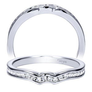 Taryn 14 Karat White Gold Matching Curved Wedding Band TW8133W44JJ