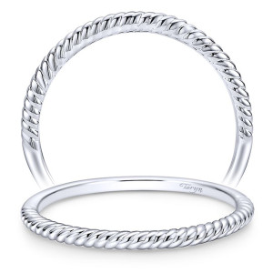 Taryn 14 Karat White Gold Matching Straight Wedding Band TW8142W4JJJ