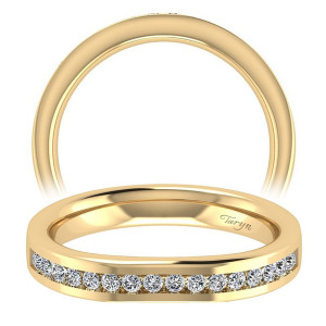 Taryn 14 Karat Yellow Gold Curved Wedding Band TW8189Y44JJ