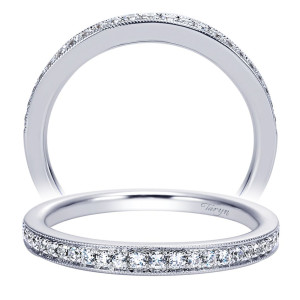 Taryn 14 Karat White Gold Straight Wedding Band TW8221W44JJ