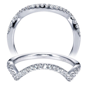 Taryn 14 Karat White Gold Matching Curved Wedding Band TW8355W44JJ
