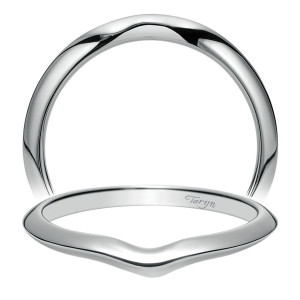 Taryn 14 Karat White Gold Curved Wedding Band TW8421W4JJJ