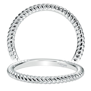 Taryn 14 Karat White Gold Straight Wedding Band TW8429W4JJJ
