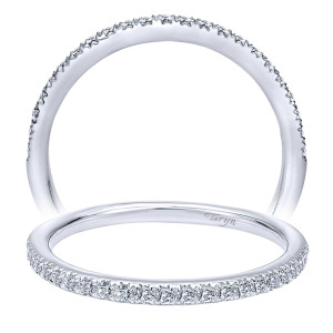 Taryn 14 Karat White Gold Straight Wedding Band TW8444W44JJ