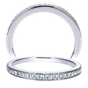 Taryn 14 Karat White Gold Straight Wedding Band TW8553W44JJ