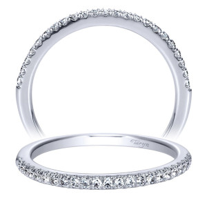 Taryn 14 Karat White Gold Straight Wedding Band TW8561W44JJ