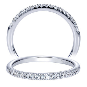 Taryn 14 Karat White Gold Straight Wedding Band TW8579W44JJ