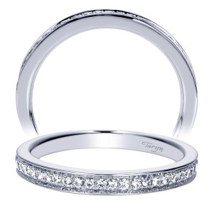 Taryn 14 Karat White Gold Straight Wedding Band TW8673W44JJ