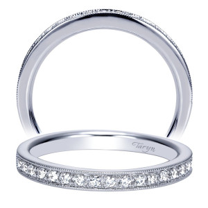 Taryn 14 Karat White Gold Straight Wedding Band TW8683W44JJ
