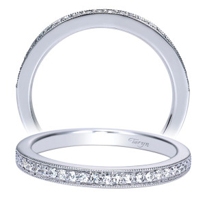 Taryn 14 Karat White Gold Straight Wedding Band TW8699W44JJ