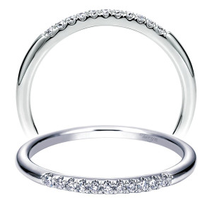 Taryn 14 Karat White Gold Round Straight Wedding Band TW8724W44JJ