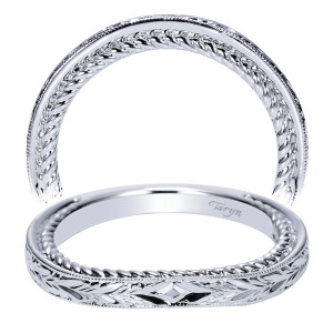 Taryn 14 Karat White Gold Curved Wedding Band TW8792W4JJJ