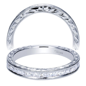 Taryn 14 Karat White Gold Straight Wedding Band TW8819W44JJ