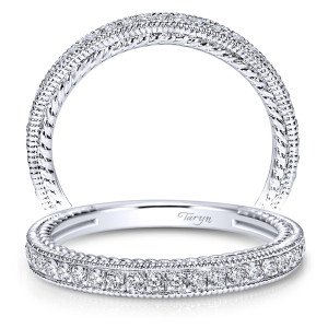 Taryn 14 Karat White Gold Straight Wedding Band TW8823W44JJ