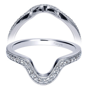 Taryn 14 Karat White Gold Matching Curved Wedding Band TW8908W44JJ