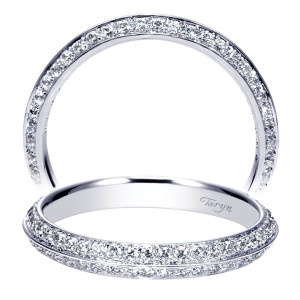 Taryn 14 Karat White Gold Straight Wedding Band TW8911W44JJ