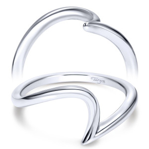 Taryn 14 Karat White Gold Matching Curved Wedding Band TW9073W4JJJ