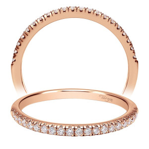 Taryn 14 Karat Rose Gold Straight Wedding Band TW911594R0K44JJ