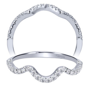 Taryn 14 Karat White Gold Curved Wedding Band TW911598R1W44JJ