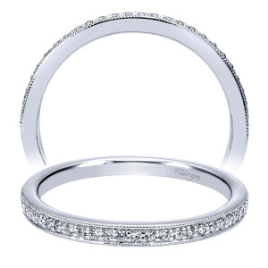 Taryn 14 Karat White Gold Straight Wedding Band TW911716R0W44JJ