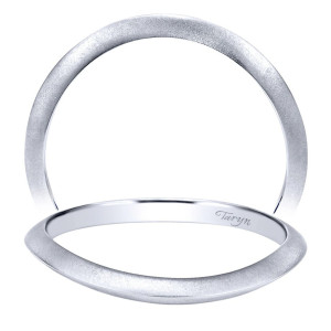 Taryn 14 Karat White Gold Curved Wedding Band TW911729R0W4JJJ
