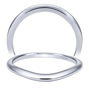 Taryn 14 Karat White Gold Curved Wedding Band TW911734S1W4JJJ